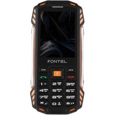 Телефон мобильный FONTEL RP280, черный-оранжевый