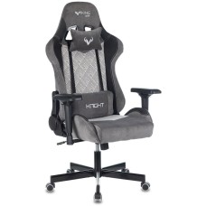 Кресло компьютерное игровое ZOMBIE Кресло игровое VIKING 7 KNIGHT Fabric серый Loft ромбик ткань/эко.кожа с подголов. крестов. металл