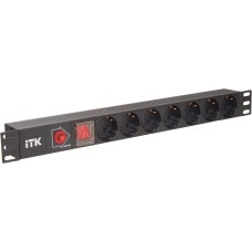 ITK Блок распределения питания PH13-7D3 гор.размещ. 7xSchuko базовые 16A C14