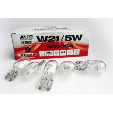 Лампа автомобильная AVS Лампа Vegas 24V. W21/5W(W3x16q) BOX 10шт