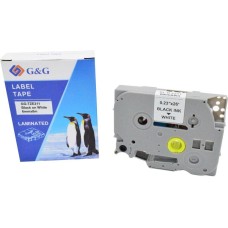 Картридж G&G Картридж GG-TZE211, 6мм, черный шрифт, белый фон, 8м ( GG-TZE211