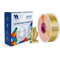 NV PRINT Филамент NVPRINT Silk PLA+ Red/Yellow/Green для 3D печати диаметр 1.75мм длина 330 метров масса 1 кг