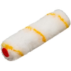 MTX Мини-валик сменный ПОЛИАКРИЛ желтая полоса, 150мм, ворс 12мм, D 16мм, D ручки 6мм 80726