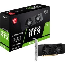 Видеокарта MSI Видеокарта RTX3050 LP E OC 6GB GDDR6 96bit DP 2xHDMI 2FAN RTL