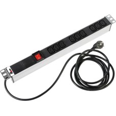 REM Блок распределения питания R-16-9C13-V-440-1.8 гор.размещ. 9xC13 базовые 16A Schuko 1.8м