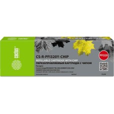 CACTUS Картридж перезаправляемый струйный CS-R-PFI320Y-CHIP PFI-320Y желтый (260мл) для Canon imagePrograf TM-200/200MFP/205/300/300MFP/305/250/255/350/355 с чипом