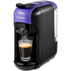 KITFORT Кофемашина КТ-7105-1 1450Вт черный/фиолетовый