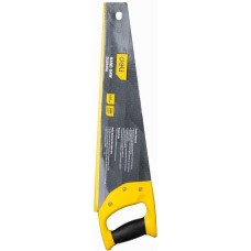 DELI Ножовка по дереву DL6845A 450мм, сталь 65Mn, шлифовка зубцов с 3-х сторон, рукоять из двухкомпонентного противоударного пластика