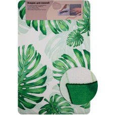 САНАКС - Коврик в ванную ПАМЯТЬ - эффект восстановления, одинарный, дизайнерский - папоротник 50 х 80 см 00439