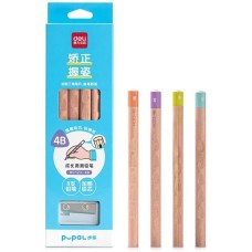 DELI Карандаш ч/г HC123-4B Pupal 4B коробка (8шт) + точилка