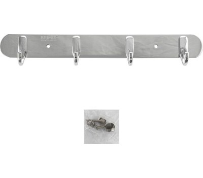 Аксессуары для ванной комнаты и туалета BRIMIX 574 Крючок для полотенца на планке 4шт