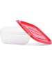 Посуда из пластика OURSSON CP1081S/RD наб. контейнеров квадрат. 2шт.х0,45л