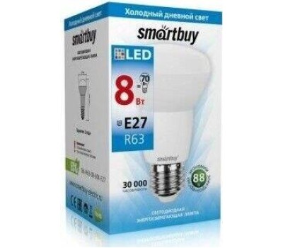 Светодиодная (LED) Лампа SMARTBUY (SBL-R63-08-40K-E27) 8W/4000/E27