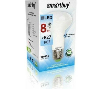 Светодиодная (LED) Лампа SMARTBUY (SBL-R63-08-40K-E27) 8W/4000/E27