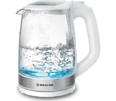 Чайник электрический BRAYER BR1040WH (2л. стекло)
