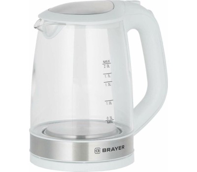 Чайник электрический BRAYER BR1040WH (2л. стекло)