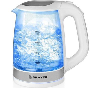 Чайник электрический BRAYER BR1040WH (2л. стекло)