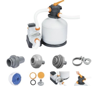 BESTWAY Фильтр-насос для бассейнов песочный, 220-240V, 11355 л/час, 58486