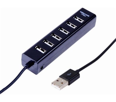 Контроллеры, адаптеры, переходники REXANT (18-4107) РАЗВЕТВИТЕЛЬ USB НА 7 ПОРТОВ, ЧЕРНЫЙ