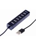 Контроллеры, адаптеры, переходники REXANT (18-4107) РАЗВЕТВИТЕЛЬ USB НА 7 ПОРТОВ, ЧЕРНЫЙ