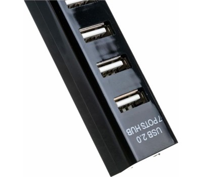 Контроллеры, адаптеры, переходники REXANT (18-4107) РАЗВЕТВИТЕЛЬ USB НА 7 ПОРТОВ, ЧЕРНЫЙ