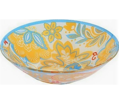 Набор стеклянной посуды LORAINE 30675 оранжевый,красный,голубой