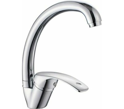 Смеситель АНТЕЙ 597024-ANT Европа Смеситель д/кухни шар. с высоким изливом, креп.гайка d40