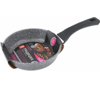 Сковорода ТРАДИЦИЯ ТМ2201И а/пр литая 20см Мрамор индукция