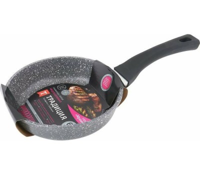 Сковорода ТРАДИЦИЯ ТМ2201И а/пр литая 20см Мрамор индукция