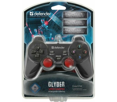 Проводной геймпад DEFENDER (64399) Glyder USB, 12 кнопок, 2 стика