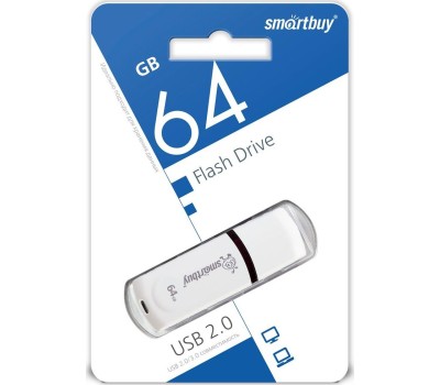 Флэш-напокитель SMARTBUY (SB64GBPN-W) UFD 2.0 064GB Paean White