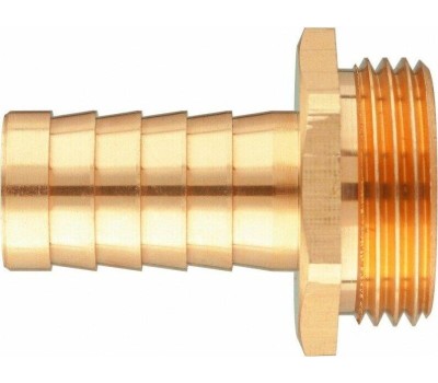 Штуцер DENZEL Штуцер для шланга 3/4 с наружной резьбой G1 Denzel 97272