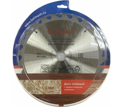 Диск пильный BELMASH 280x3,0/1,8x32/30, 24T RD124A