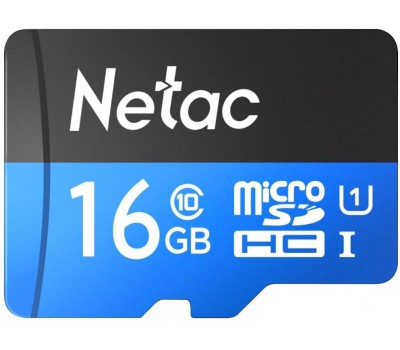 NETAC Карта памяти microSDHC UHS-I U1 P500 16 ГБ, 80 МБ/с, Class 10, NT02P500STN-016G-S, 1 шт