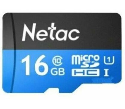 NETAC Карта памяти microSDHC UHS-I U1 P500 16 ГБ, 80 МБ/с, Class 10, NT02P500STN-016G-S, 1 шт