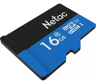 NETAC Карта памяти microSDHC UHS-I U1 P500 16 ГБ, 80 МБ/с, Class 10, NT02P500STN-016G-S, 1 шт