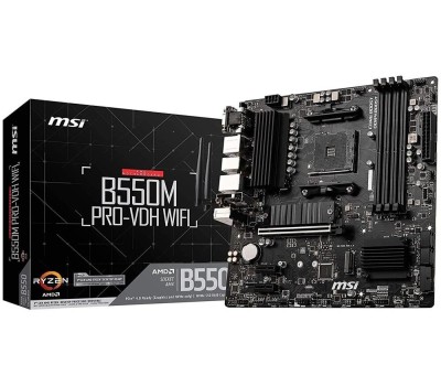 Материнская плата MSI Материнская плата AMD B550 SAM4 MATX B550M PRO-VDH WIFI