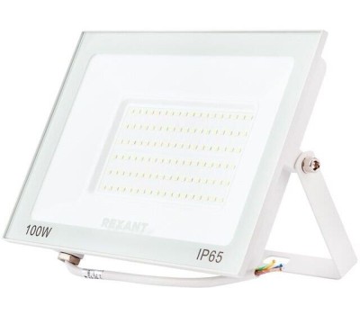 REXANT Прожектор светодиодный СДО 50Вт 4000Лм 6500K холодный свет, белый корпус