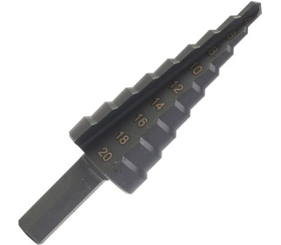 Сверло PATRIOT Сверло по металлу ступенчатое (4х20 мм, шаг 2 мм)