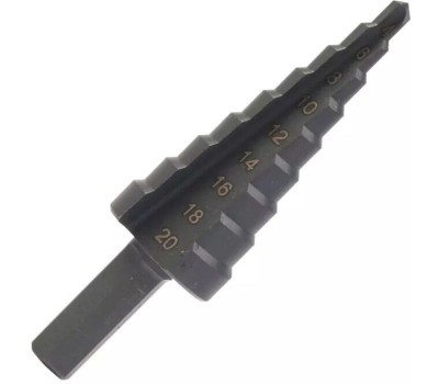 Сверло PATRIOT Сверло по металлу ступенчатое (4х20 мм, шаг 2 мм)