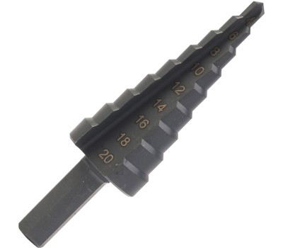 Сверло PATRIOT Сверло по металлу ступенчатое (4х20 мм, шаг 2 мм)