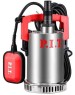Дренажный насос P.I.T. Насос дренажный электрич. PSW600-C (750Вт, чистая вода, напор 9,5м, 158л/мин, нерж. сталь)