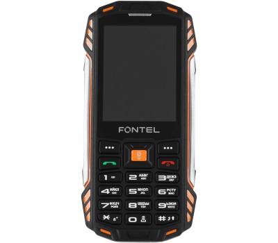 Телефон мобильный FONTEL RP280, черный-оранжевый