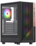 Корпус для ПК ACD Citadel 101 ATX, Black, USB3.0*1 + USB2.0*2 + HD AUDIO, 1*12cm H1 argb fan at rear, 3*12cm H1 argb fas at front, TG