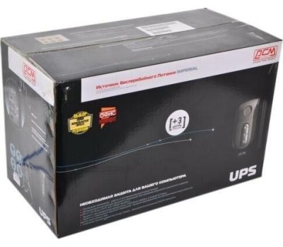 PowerCom Imperial IMP-1200AP ИБП {Line-Interactive, 1200VA / 720W, Tower, 6xIEC-320 С13: 4 с резервным питанием + 2 с фильтрацией, USB} (671478)