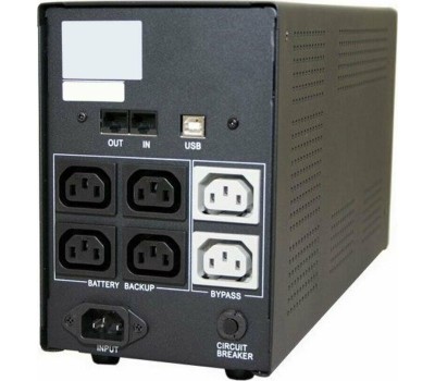 PowerCom Imperial IMP-1200AP ИБП {Line-Interactive, 1200VA / 720W, Tower, 6xIEC-320 С13: 4 с резервным питанием + 2 с фильтрацией, USB} (671478)