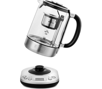 Чайник электрический KITFORT Чайник электрический КТ-6116, 1.7л, стекло/металл/пластик