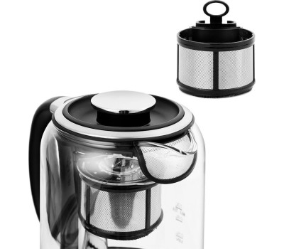 Чайник электрический KITFORT Чайник электрический КТ-6116, 1.7л, стекло/металл/пластик