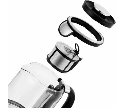 Чайник электрический KITFORT Чайник электрический КТ-6116, 1.7л, стекло/металл/пластик