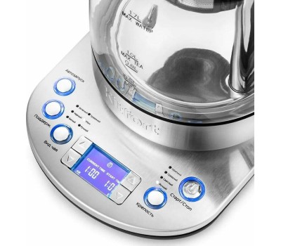 Чайник электрический KITFORT Чайник электрический КТ-6116, 1.7л, стекло/металл/пластик